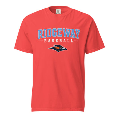 Signature | Comfort Colors T-Shirt | Ridgeway High School Baseball | Athletics Logo