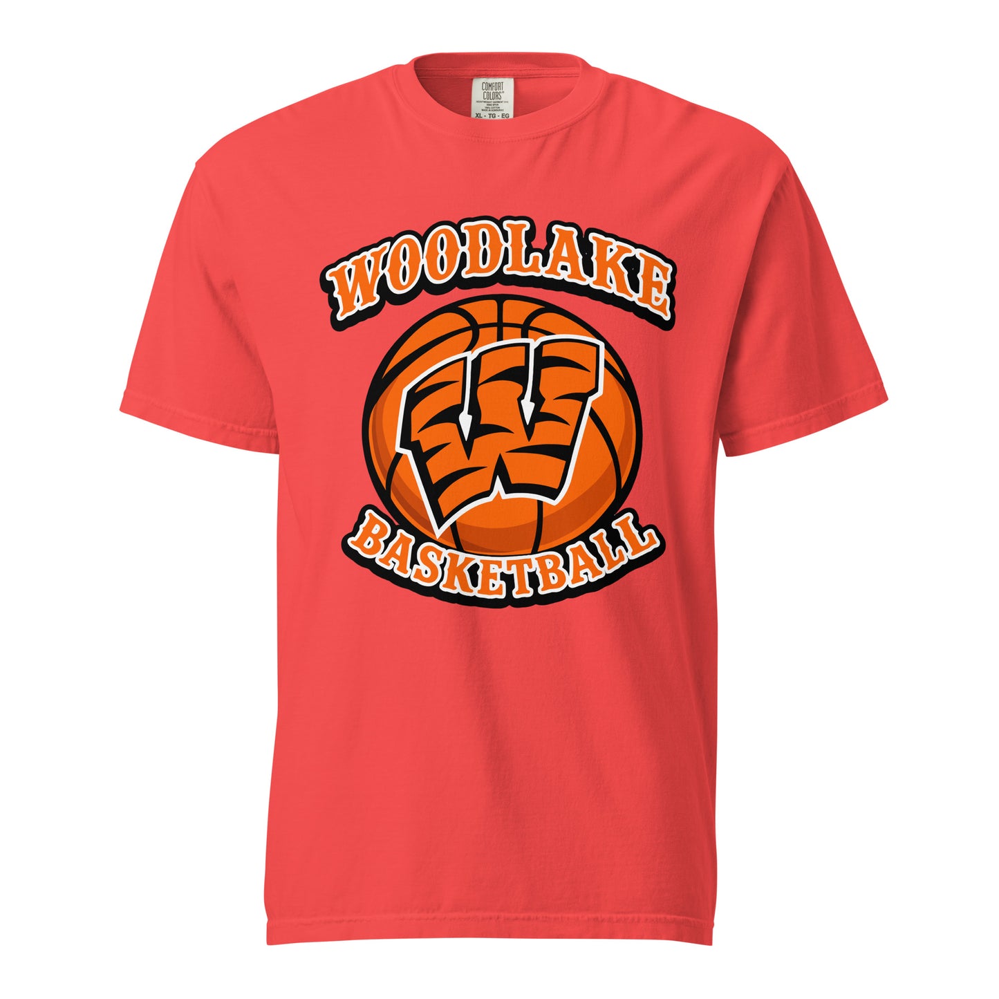 Signature | Comfort Colors T-Shirt | Woodlake Boys Basketball | Athletics Logo