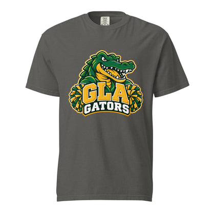 Signature | Comfort Colors T-Shirt | GLA Gators Cheer Team | Apex Gators Elite Logo