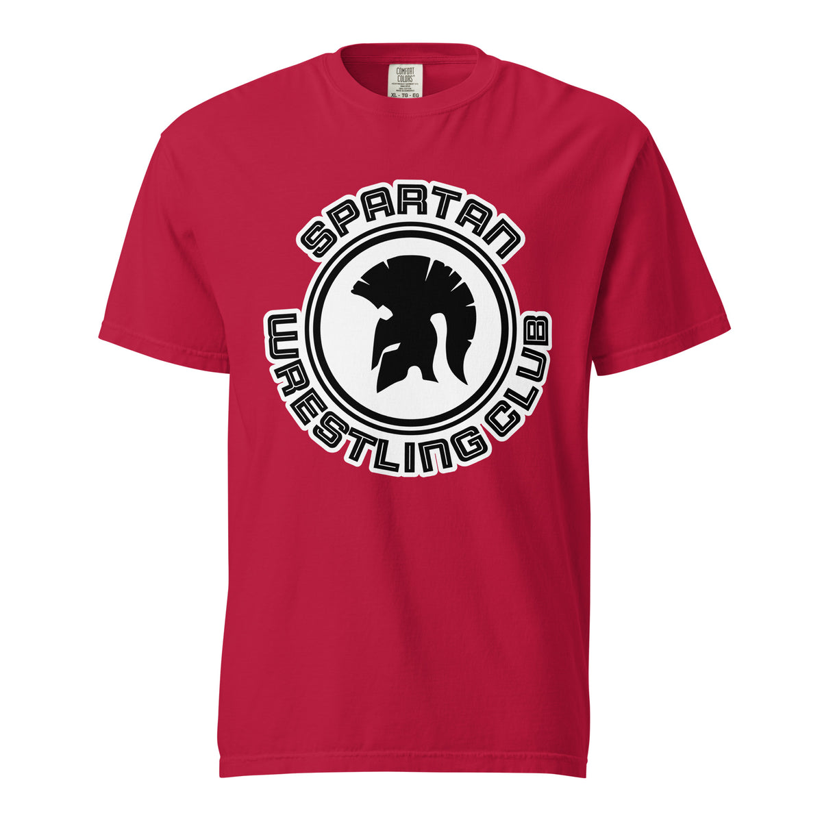 Signature | Comfort Colors T-Shirt | Spartan Wrestling Club | Crest Logo