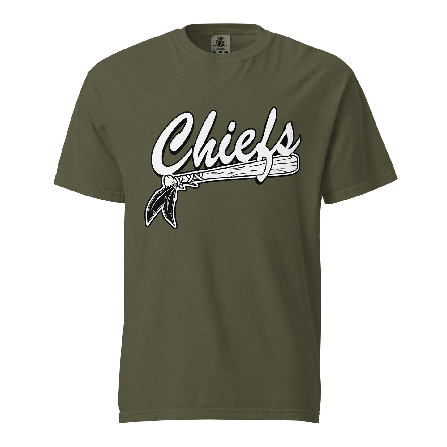 Signature | Comfort Colors T-Shirt | Connetquot Chiefs | Letter Crest Logo