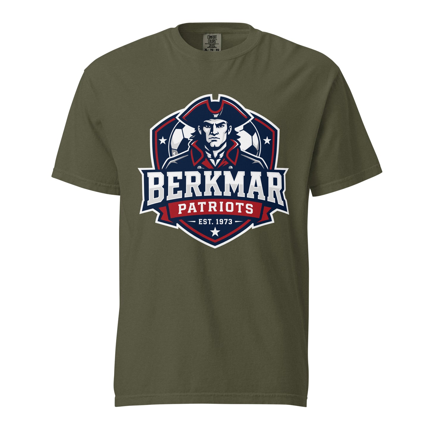 Signature | Comfort Colors T-Shirt | Berkmar High School Soccer | Shield Logo