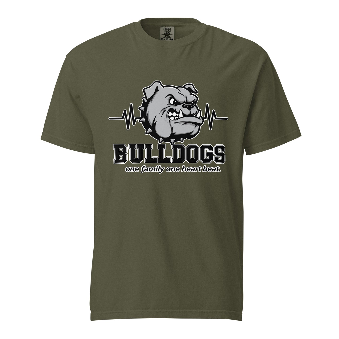 Signature | Comfort Colors T-Shirt | Celina Recreational Football Black | Bulldogs Crest Logo