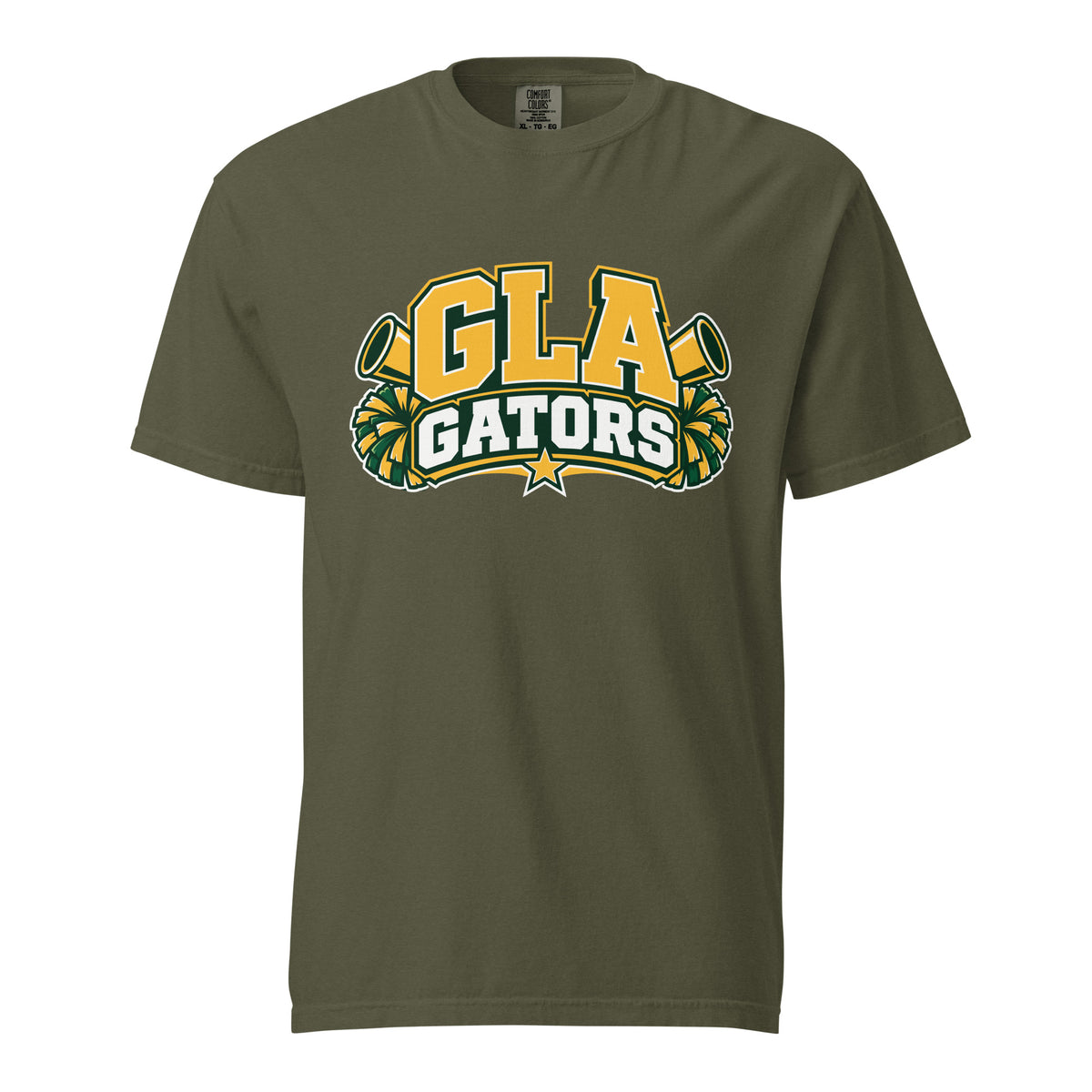 Signature | Comfort Colors T-Shirt | GLA Gators Cheer Team | Crest Logo