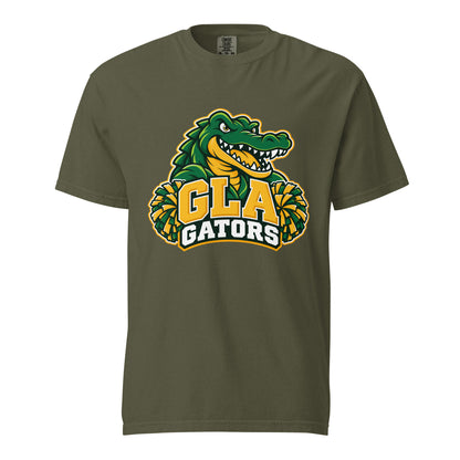 Signature | Comfort Colors T-Shirt | GLA Gators Cheer Team | Apex Gators Elite Logo
