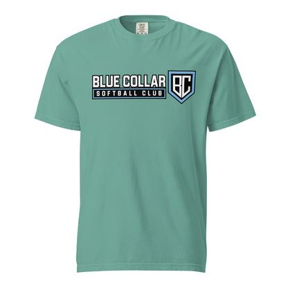 Signature | Comfort Colors T-Shirt | Blue Collar Softball 2034 | Vanguard Logo