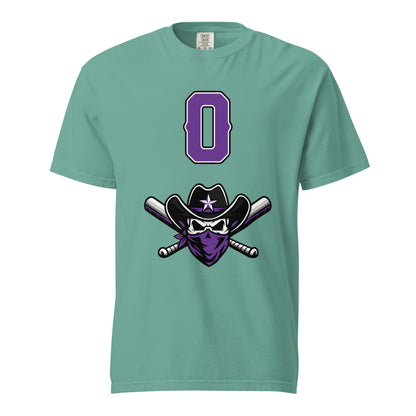 Signature | Comfort Colors T-Shirt | Carolina Outlaws Baseball | Purple Renegades Logo