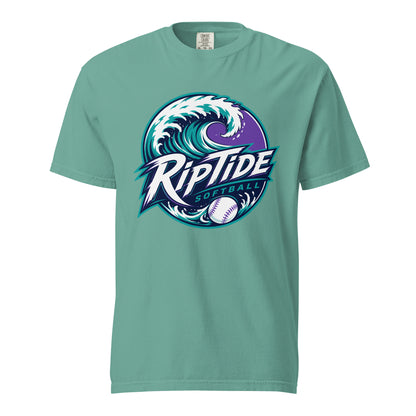 Signature | Comfort Colors T-Shirt | RipTide Softball | Emblem Logo