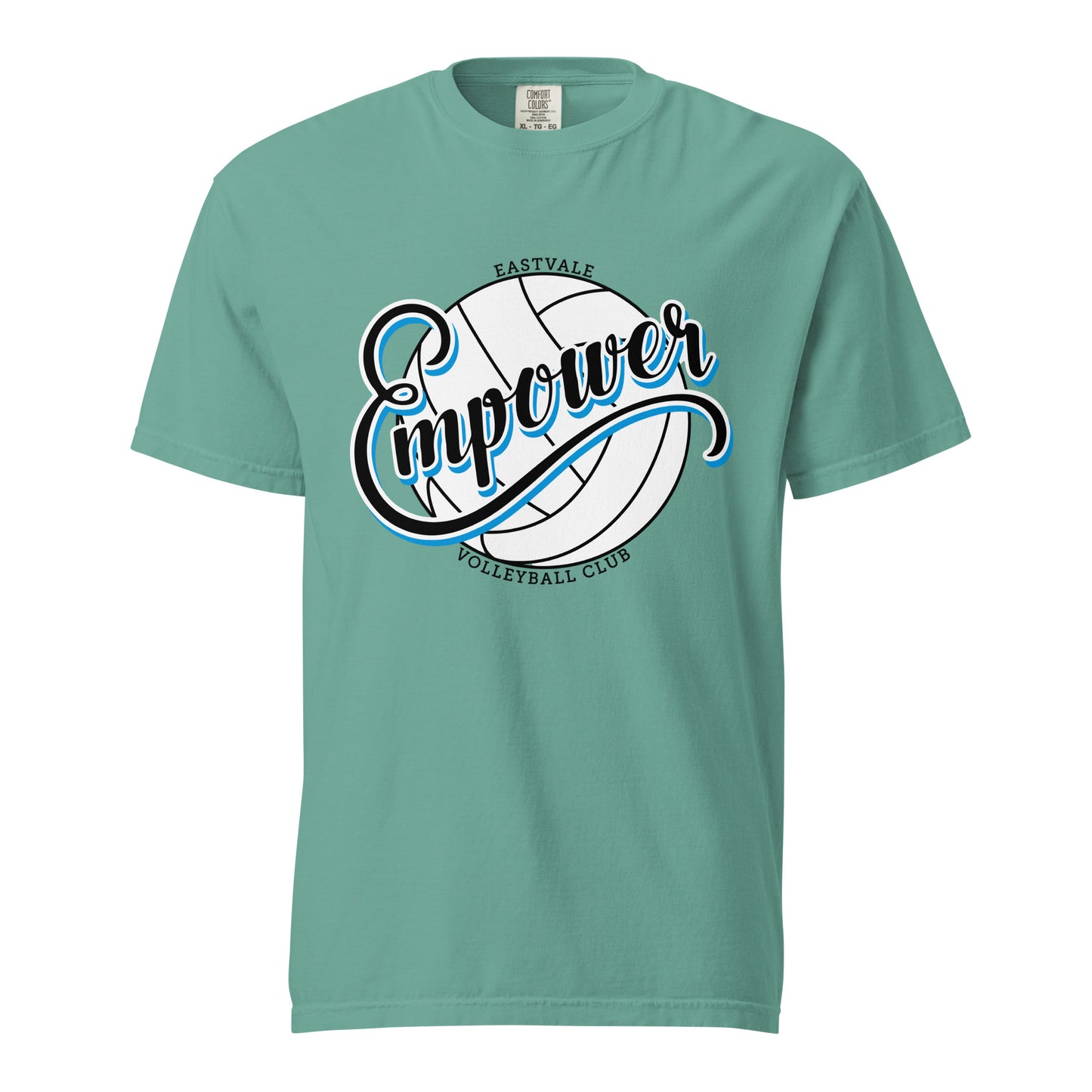 Signature | Comfort Colors T-Shirt | Empower Volleyball Club | Emblem Logo