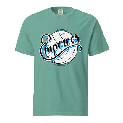 Signature | Comfort Colors T-Shirt | Empower Volleyball Club | Emblem Logo