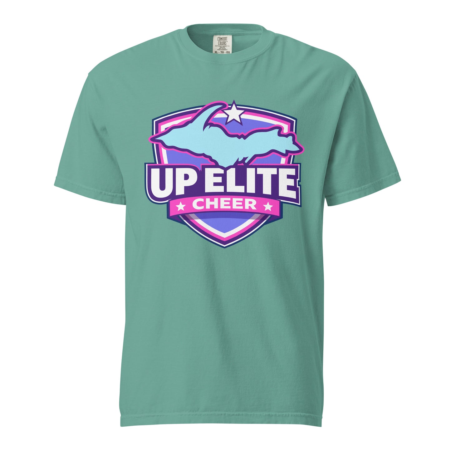 Signature | Comfort Colors T-Shirt | UP Elite Cheer | Shield Logo