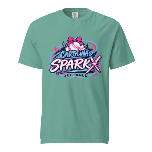 Signature | Comfort Colors T-Shirt | Carolina Sparkx | Crest Logo