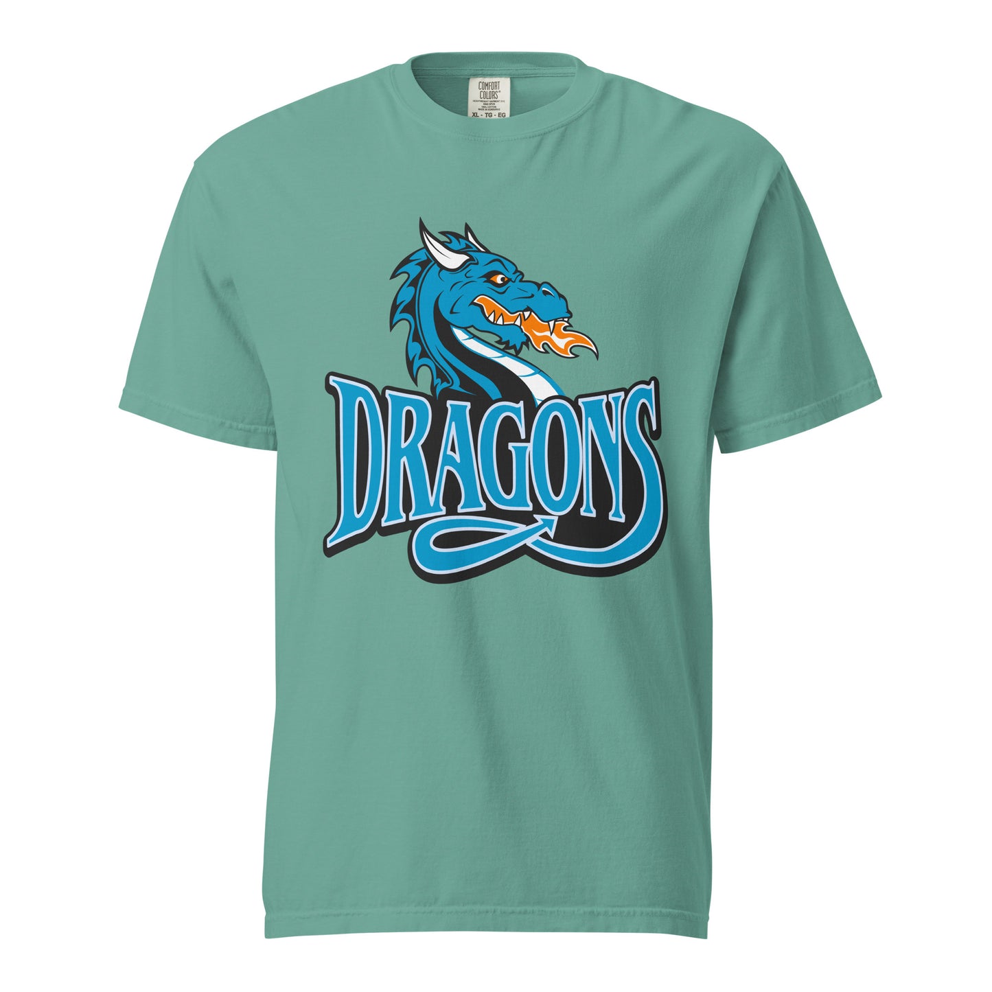 Signature | Comfort Colors T-Shirt | International Studies Middle School Volleyball | Emblem Logo