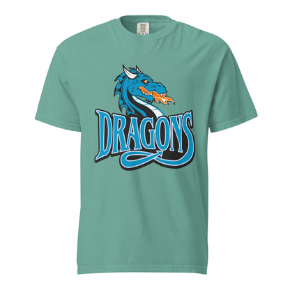 Signature | Comfort Colors T-Shirt | International Studies Middle School Volleyball | Emblem Logo