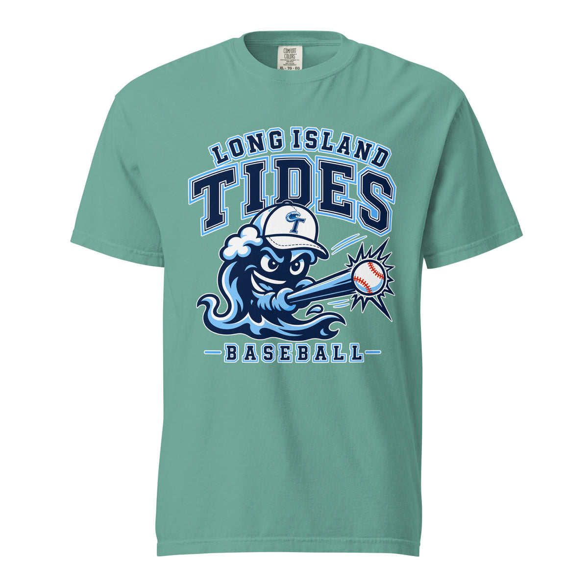 Signature | Comfort Colors T-Shirt | Long Island Tides Baseball | Valor Logo