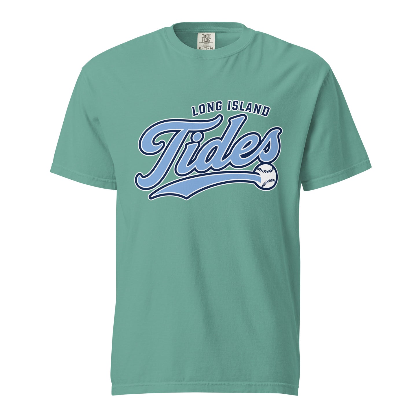Signature | Comfort Colors T-Shirt | Long Island Tides Baseball | Athletics Logo