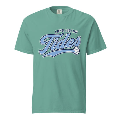 Signature | Comfort Colors T-Shirt | Long Island Tides Baseball | Athletics Logo