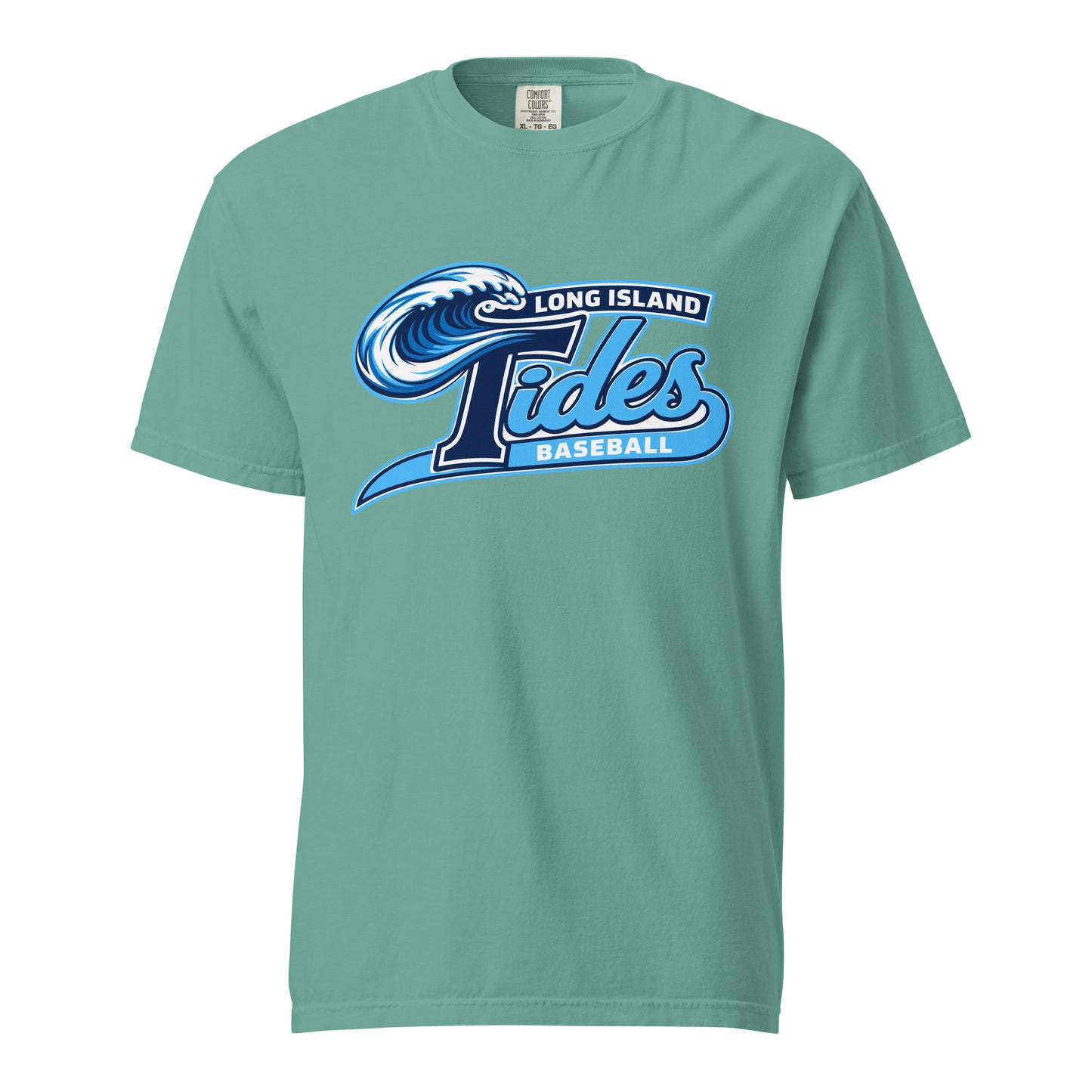 Signature | Comfort Colors T-Shirt | Long Island Tides Baseball | Ironclad Tides Logo