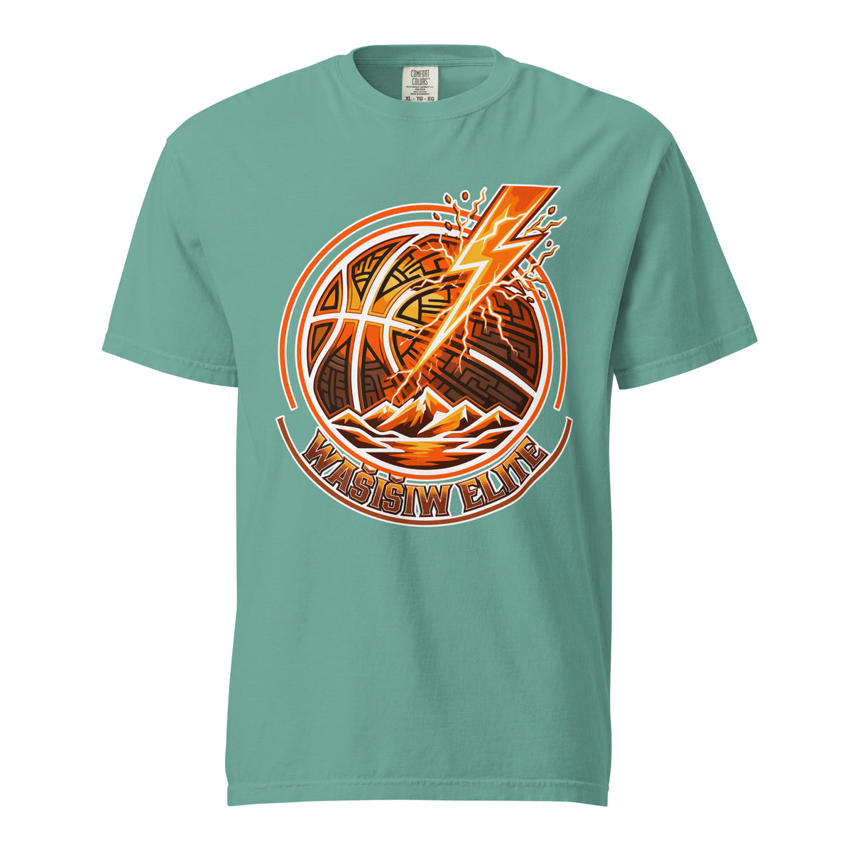 Signature | Comfort Colors T-Shirt | Wašišiw Elite | Crest Logo