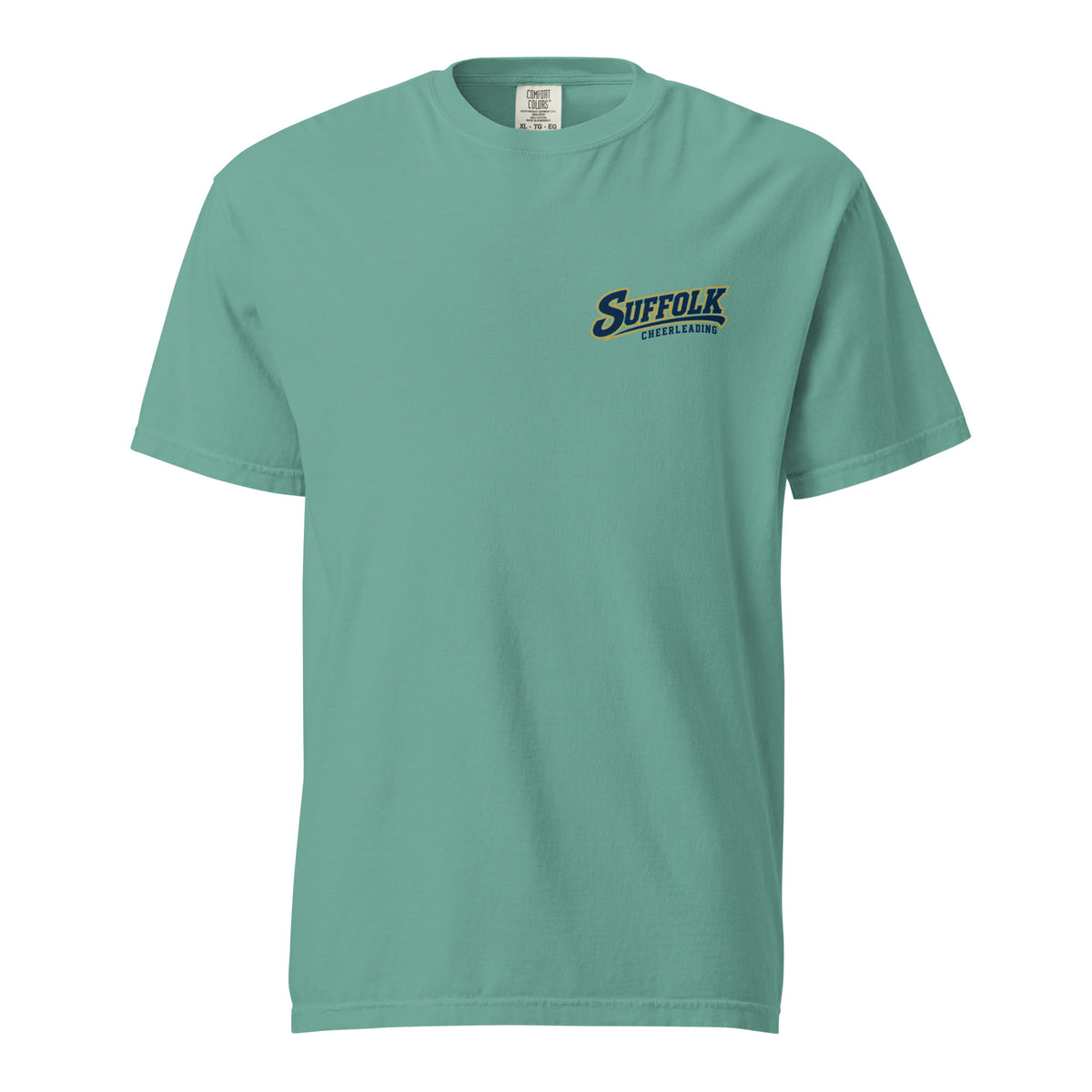 Signature | Comfort Colors T-Shirt | Suffolk University Cheerleading | Athletics Logo