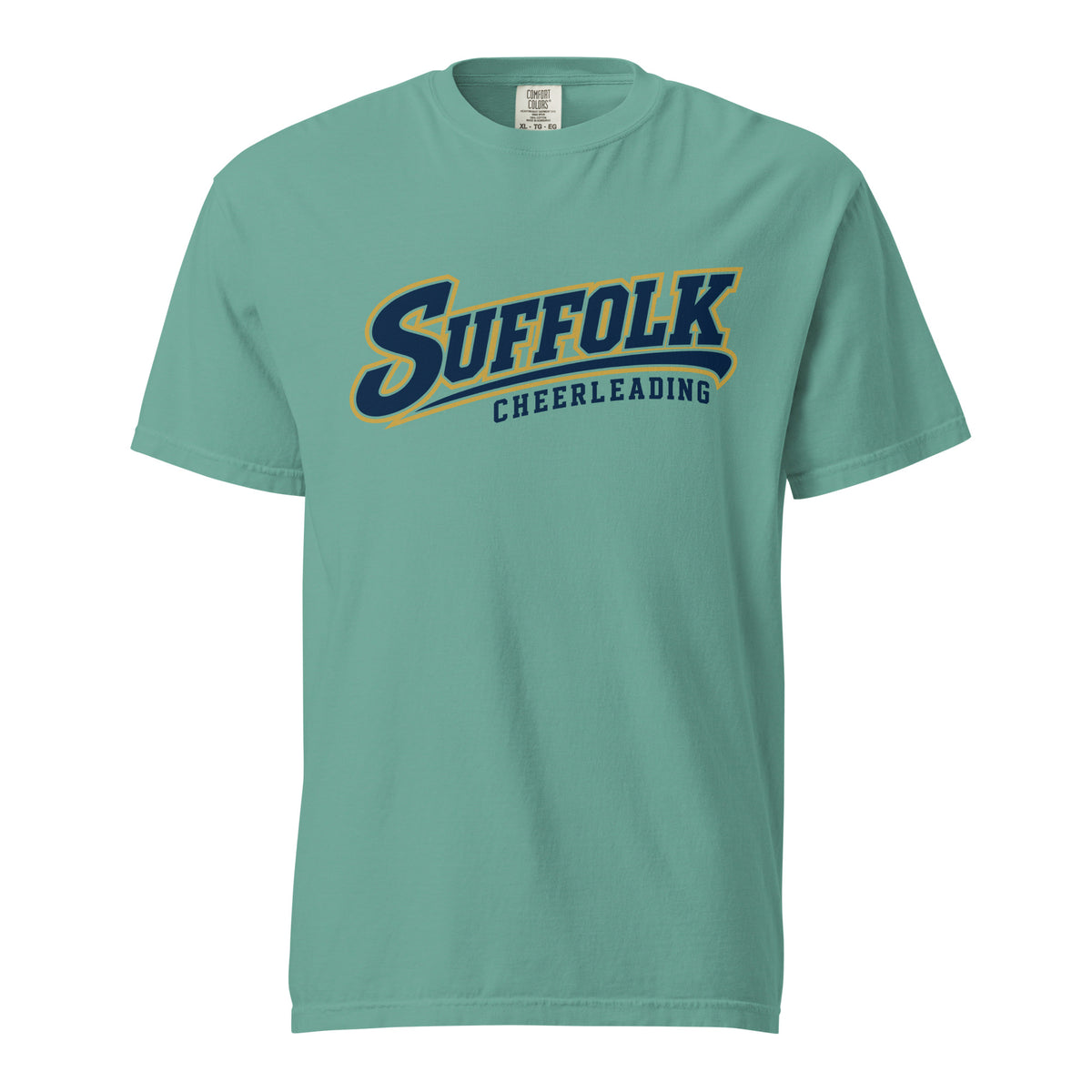 Signature | Comfort Colors T-Shirt | Suffolk University Cheerleading | Athletics Logo