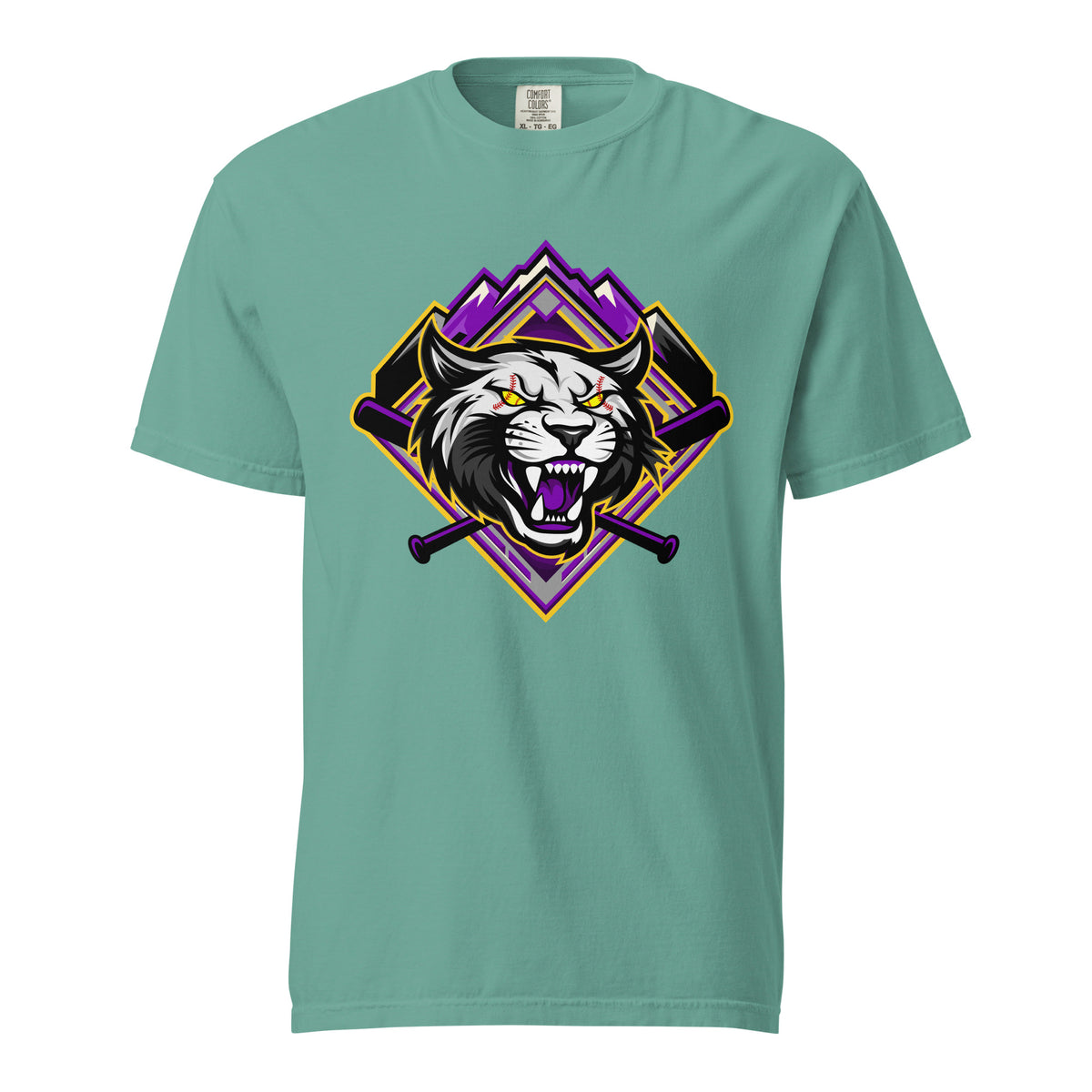 Signature | Comfort Colors T-Shirt | Wildcats Softball | Crest Logo