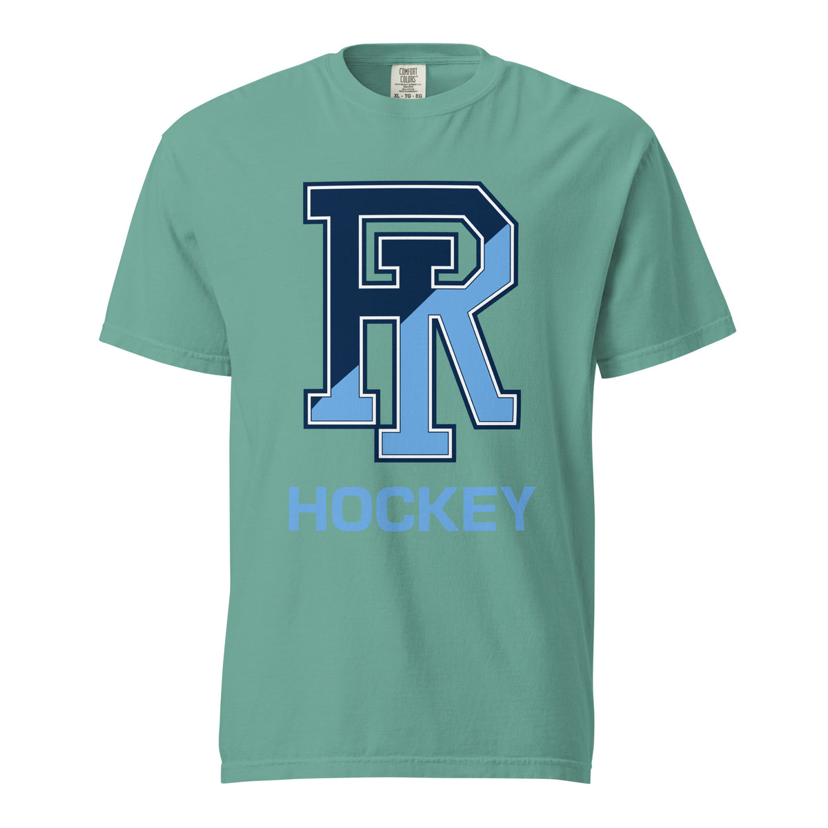 Signature | Comfort Colors T-Shirt | URI Men’s Hockey | Vanguard Logo
