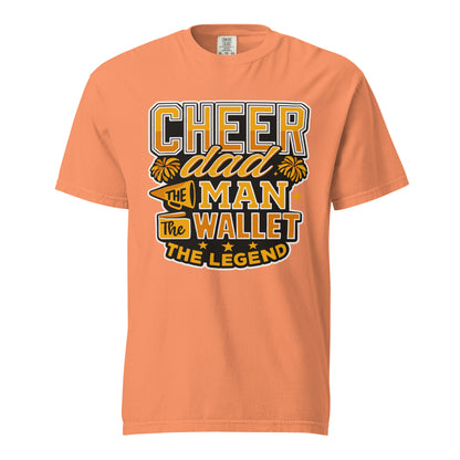 Signature | Comfort Colors T-Shirt | Sunset Surge All-Star Cheerleading | Cheer Dad Legend Logo