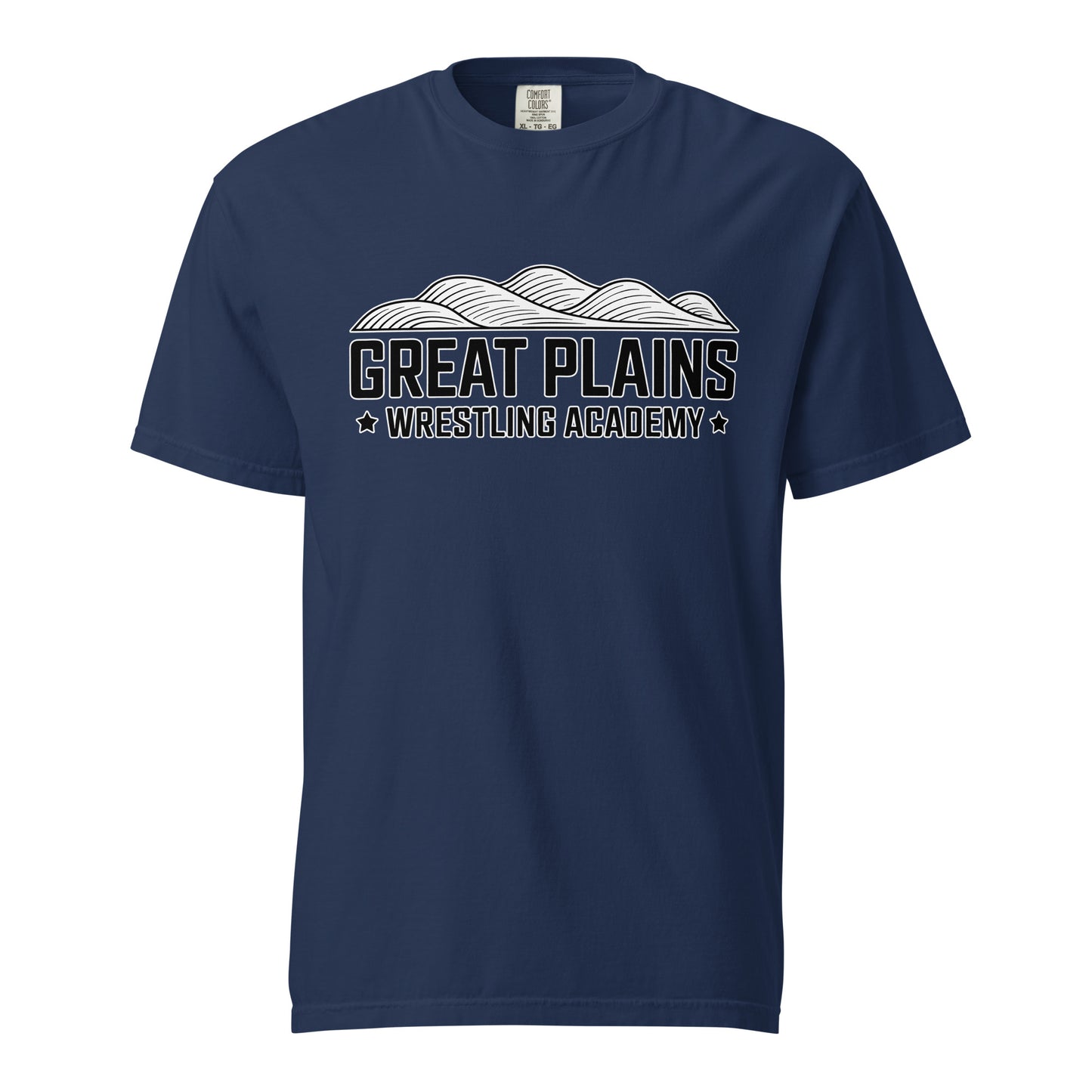 Signature | Comfort Colors T-Shirt | Great Plains Wrestling Academy | Crest Logo
