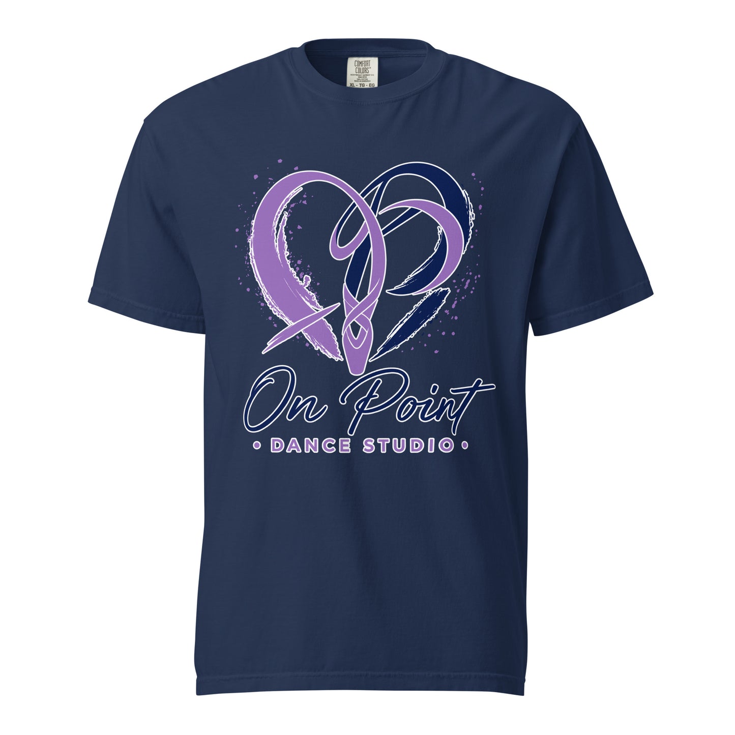 Signature | Comfort Colors T-Shirt | On Point Dance Studio | Crest Logo