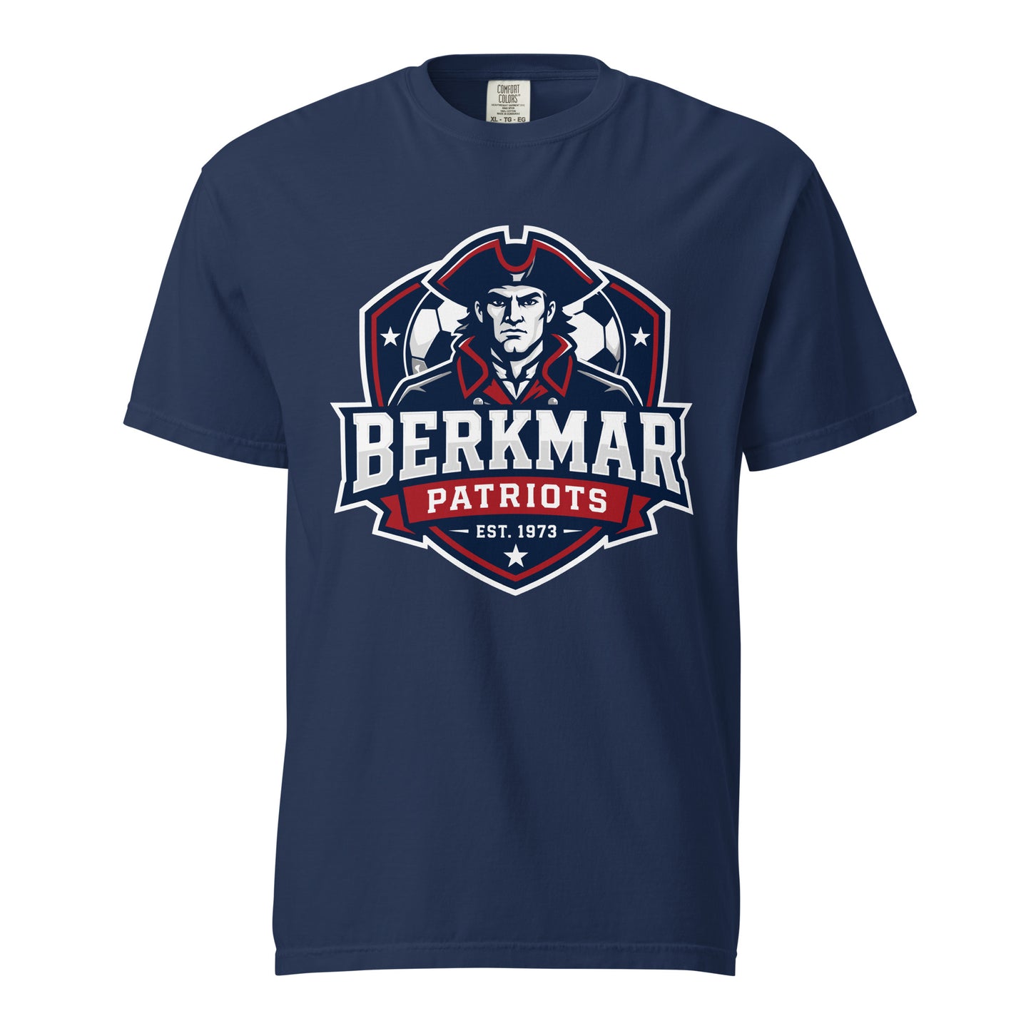 Signature | Comfort Colors T-Shirt | Berkmar High School Soccer | Shield Logo