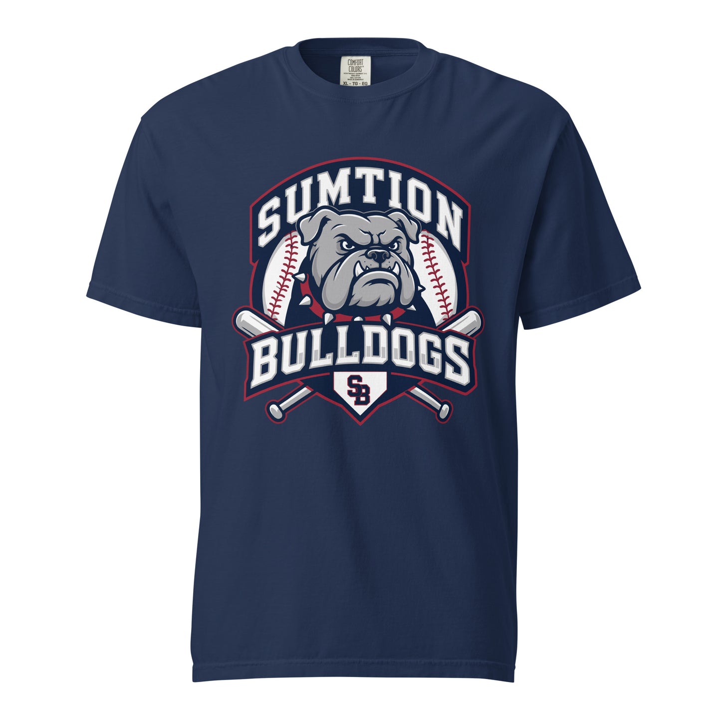 Signature | Comfort Colors T-Shirt | Sumtion bulldogs | Emblem Logo