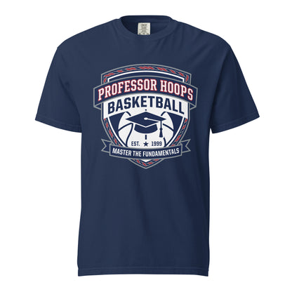 Signature | Comfort Colors T-Shirt | Professor Hoops Basketball | Crest Logo