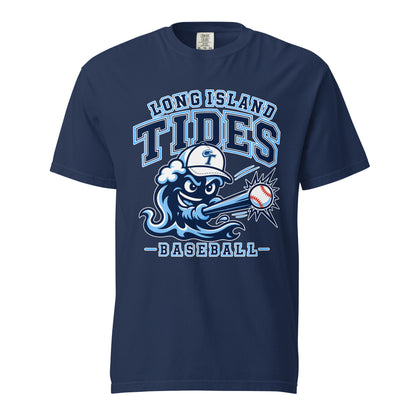 Signature | Comfort Colors T-Shirt | Long Island Tides Baseball | Valor Logo