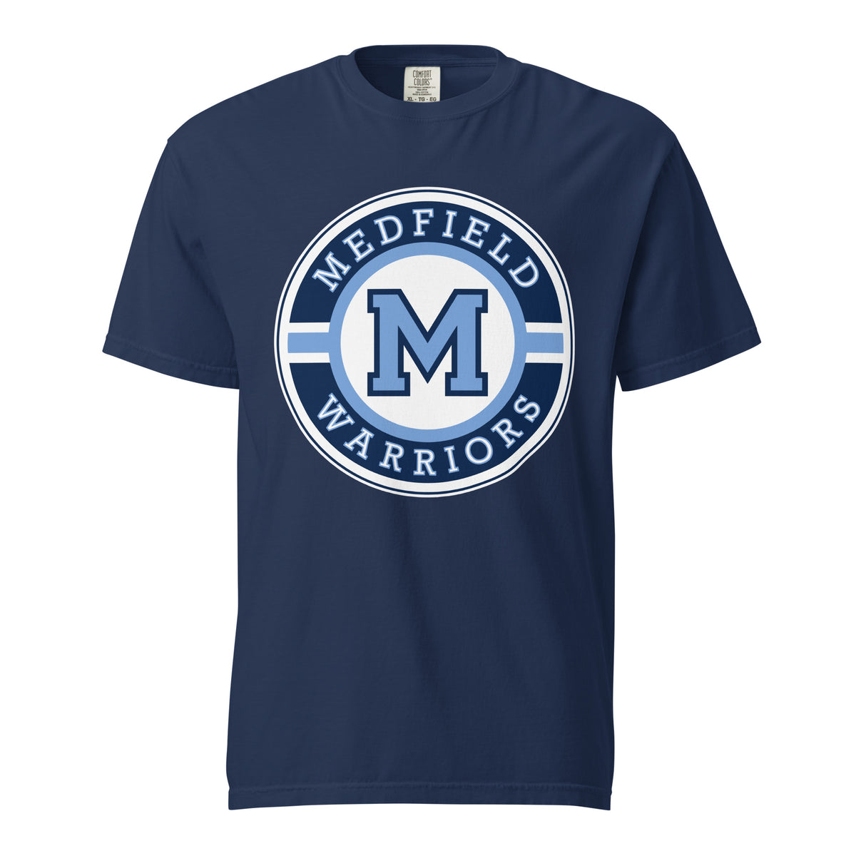 Signature | Comfort Colors T-Shirt | Medfield Softball | Badge Logo