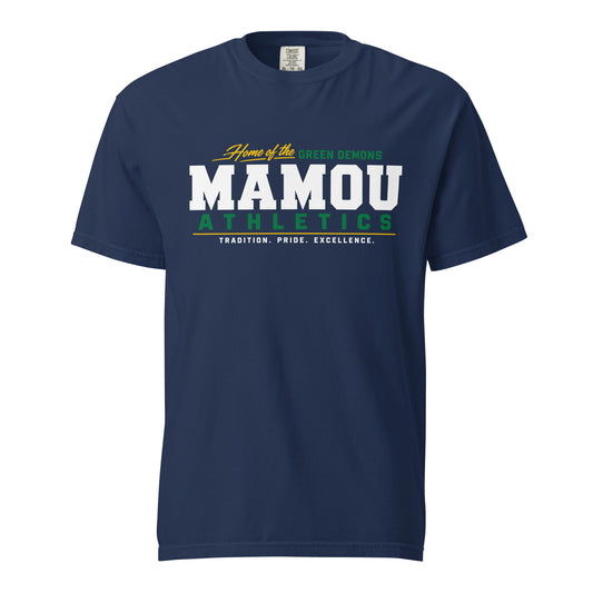 Signature | Comfort Colors T-Shirt | Mamou High School | Modern Script Logo