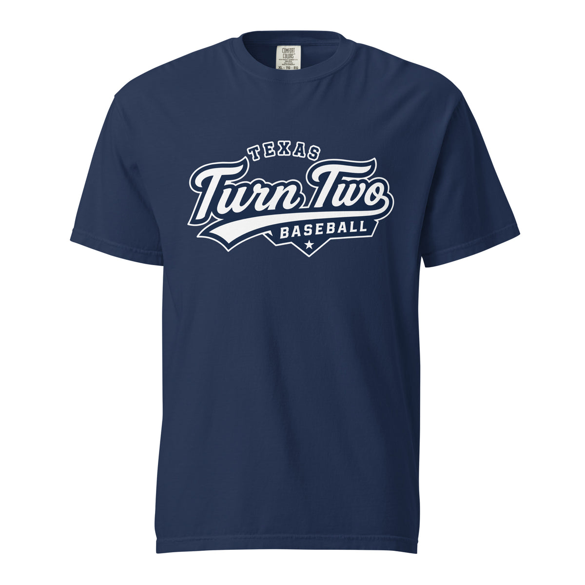 Signature | Comfort Colors T-Shirt | Texas Turn Two Baseball | Athletics Logo