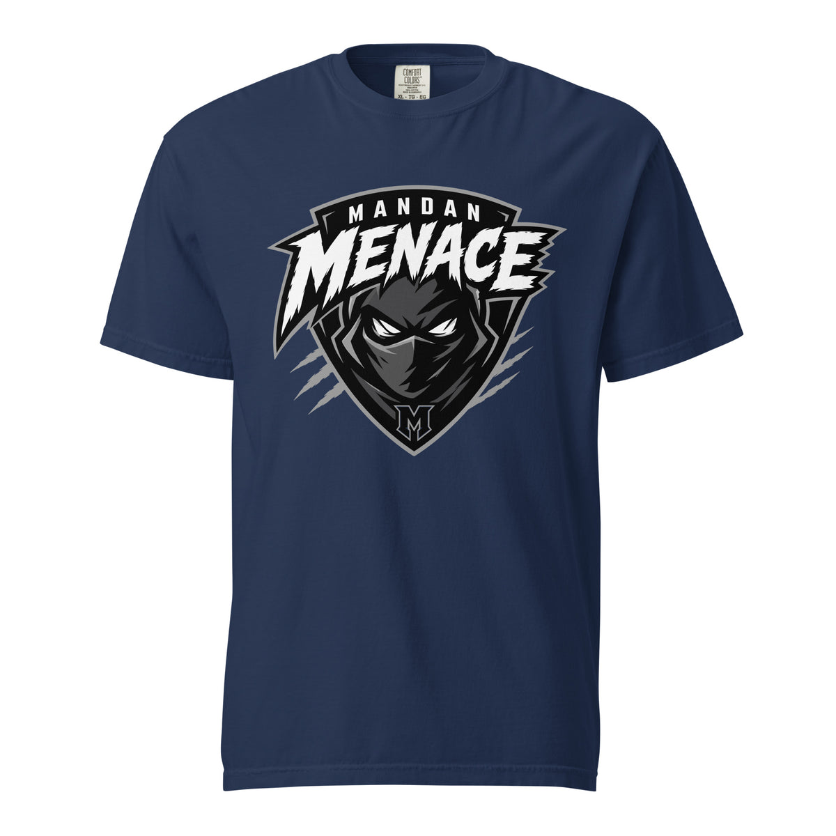 Signature | Comfort Colors T-Shirt | Mandan Menace | Shield Logo