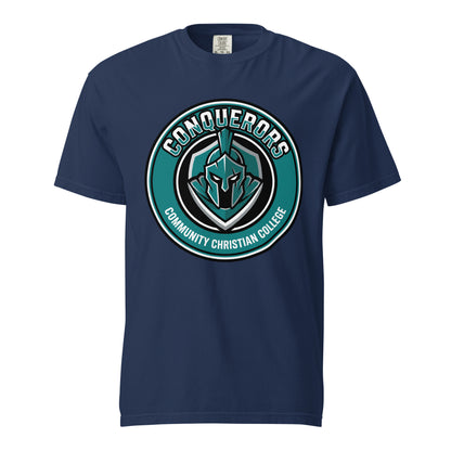 Signature | Comfort Colors T-Shirt | Community Christian College | Badge Logo