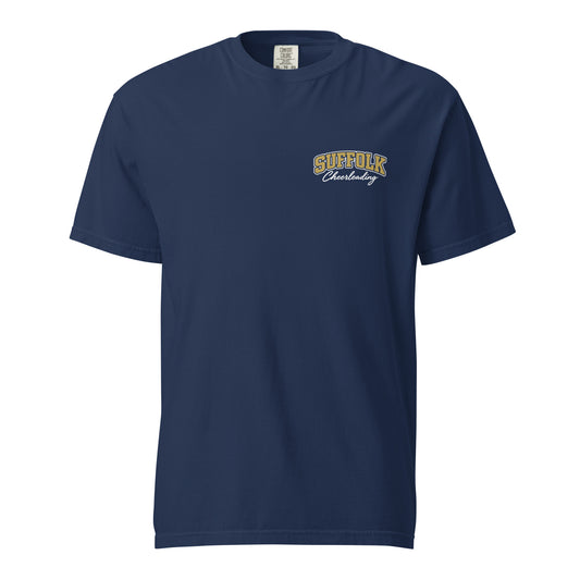 Signature | Comfort Colors T-Shirt | Suffolk University Cheerleading | Valor Logo