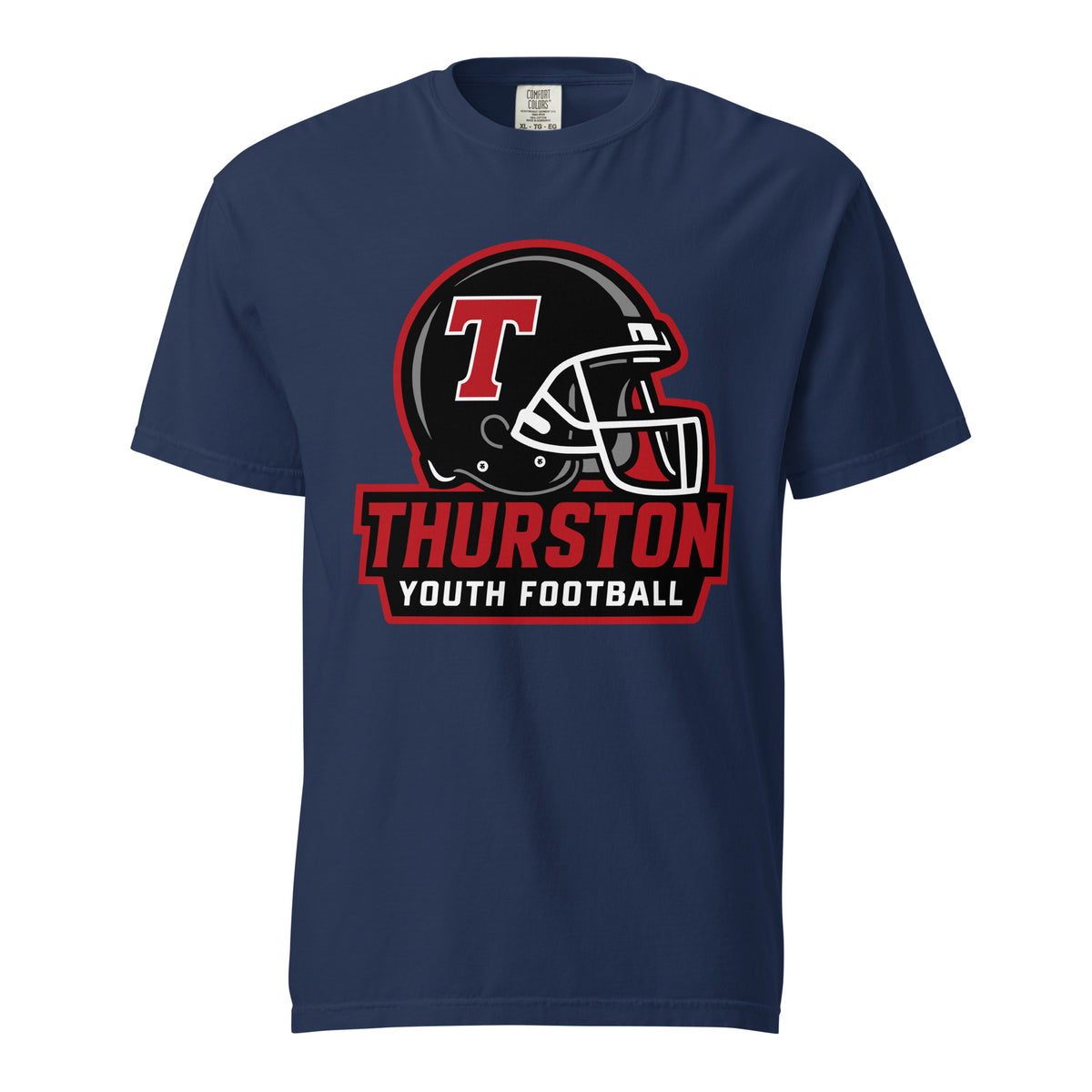 Signature | Comfort Colors T-Shirt | Thurston Youth Football | Crest Logo