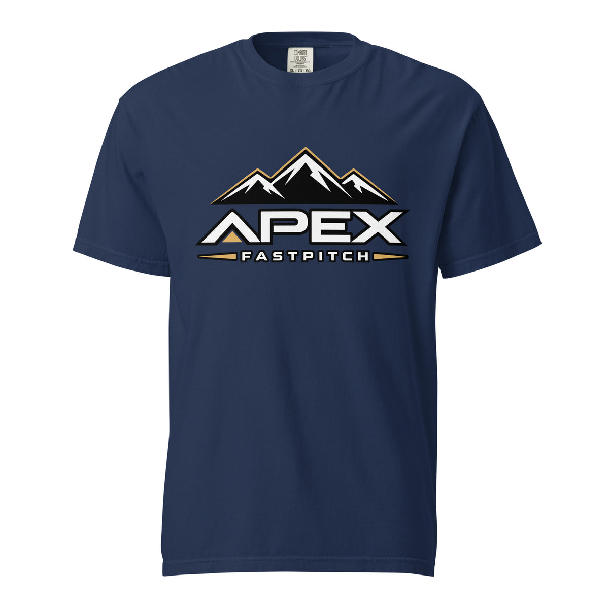 Signature | Comfort Colors T-Shirt | Apex Fastpitch | Crest Logo