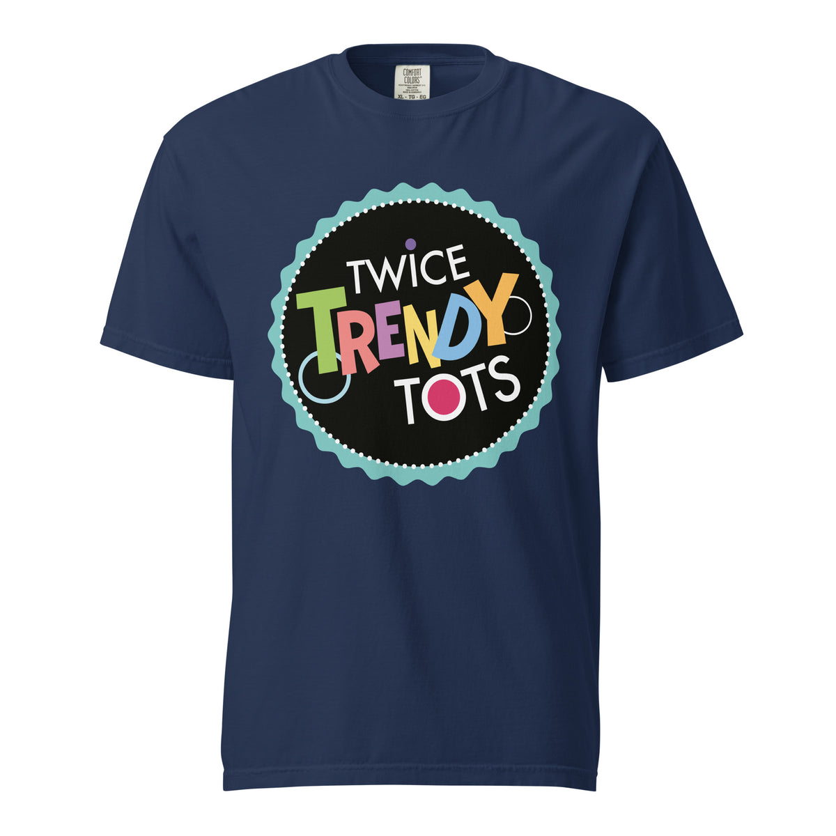Signature | Comfort Colors T-Shirt | Twice Trendy Tots | Badge Logo