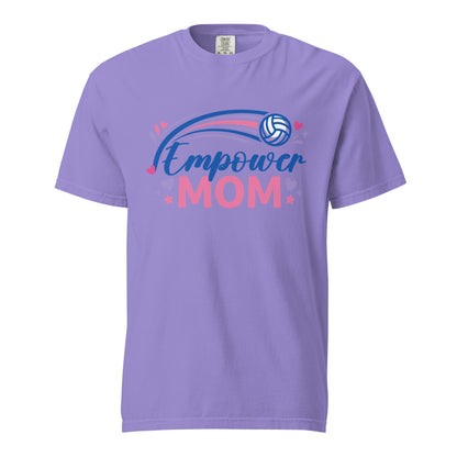 Signature | Comfort Colors T-Shirt | Empower Volleyball Club | Mom Crest Logo