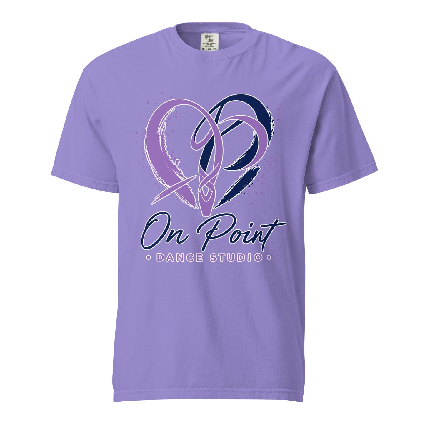 Signature | Comfort Colors T-Shirt | On Point Dance Studio | Crest Logo