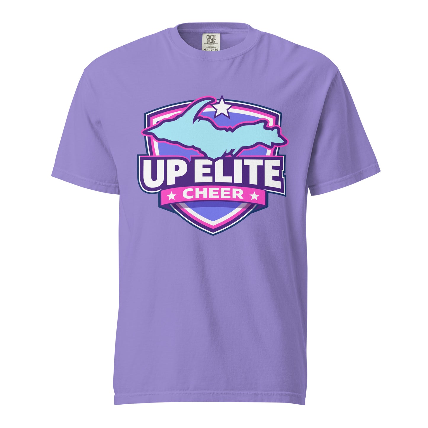 Signature | Comfort Colors T-Shirt | UP Elite Cheer | Shield Logo