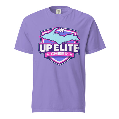 Signature | Comfort Colors T-Shirt | UP Elite Cheer | Shield Logo