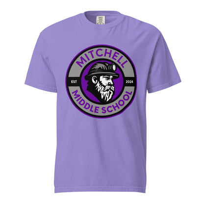 Signature | Comfort Colors T-Shirt | Mitchell Middle School Softball | Badge Logo