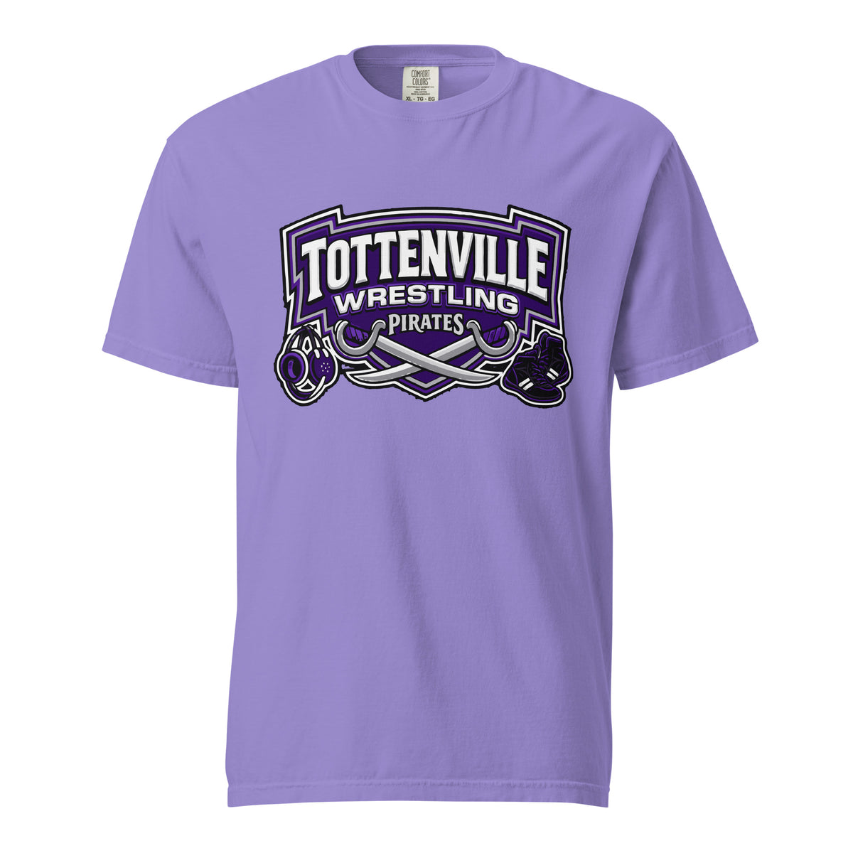 Signature | Comfort Colors T-Shirt | Tottenville wrestling club | Vanguard Logo