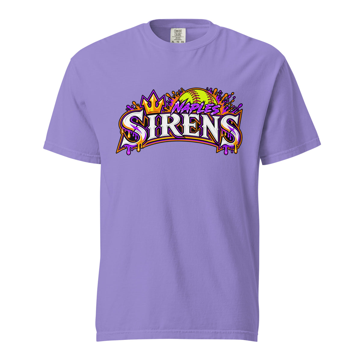 Signature | Comfort Colors T-Shirt | Naples Sirens | Emblem Logo